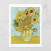 花瓶のひまわり (F456) ヴァン・ゴッホの美術 ポストカード (正面)