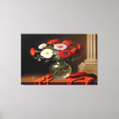 花瓶のキャンバスアートの花 キャンバスプリント (正面)