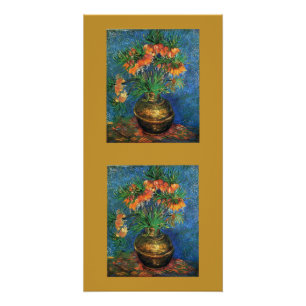 花瓶のゴッホのフリチラリアの花 平和 愛 芸術 ポスター