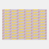 花瓶のピンクのデイジーラッピング紙フラットシート ラッピングペーパーシート (正面3)