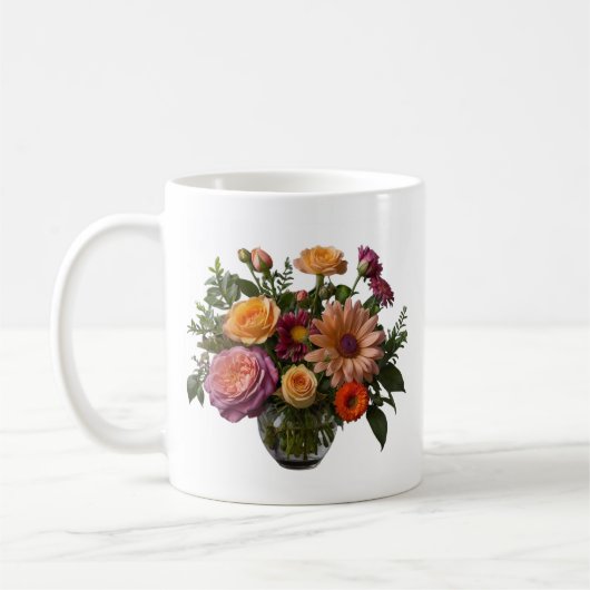花瓶のマグカップ コーヒーマグカップ (左)
