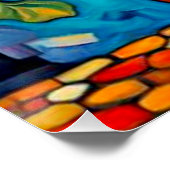 花瓶のミックスパンジー ポスター (コーナー)