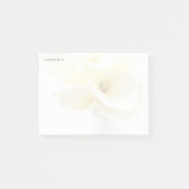 花瓶のユリがフェードする ポストイット