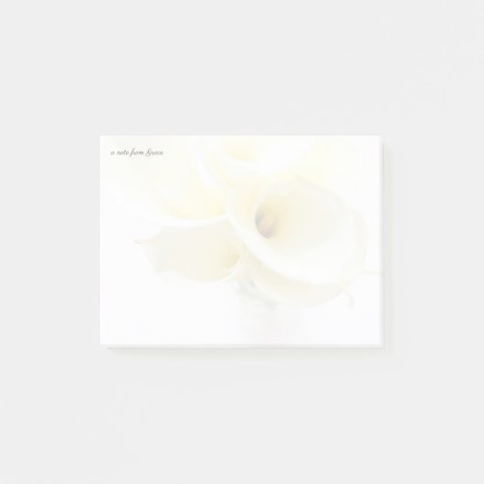 花瓶のユリがフェードする ポストイット (正面)