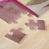 花瓶のワイルドフラワー抽象アート ジグソーパズル (側面)