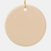 花瓶のワイルドフラワー抽象芸術アート セラミックオーナメント (裏面)