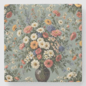 花瓶の中に花を混ぜる ストーンコースター (正面)