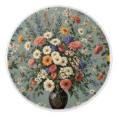 花瓶の中に花を混ぜる セラミックノブ (正面)