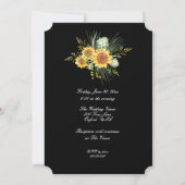 花瓶の中のひまわり (裏面)