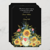 花瓶の中のひまわり (正面/裏面)