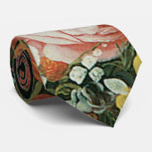 花瓶の中のバロック時代の静物画の花 ネクタイ (ロール)