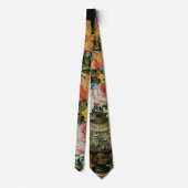 花瓶の中のバロック時代の静物画の花 ネクタイ (裏面)