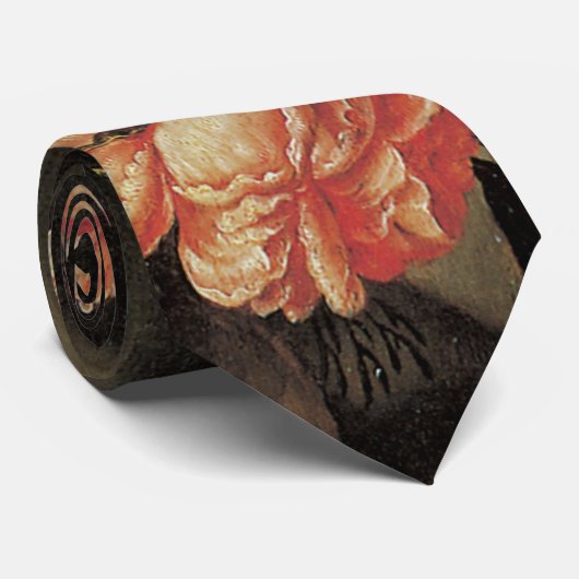 花瓶の中の花、ヴィンテージバロックフローラ静物 ネクタイ (ロール)
