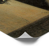 花瓶の中の花、ヴィンテージバロックフローラ静物 ポスター (角)