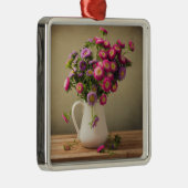 花瓶の中の野生の花オーナメント メタルオーナメント (右)