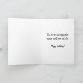 花瓶の中国の花束の義母誕生日 カード (内部)