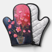 花瓶の可愛い花 鍋つかみ (正面/裏面)