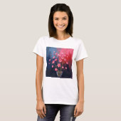 花瓶の可愛い花 Tシャツ (正面フル)