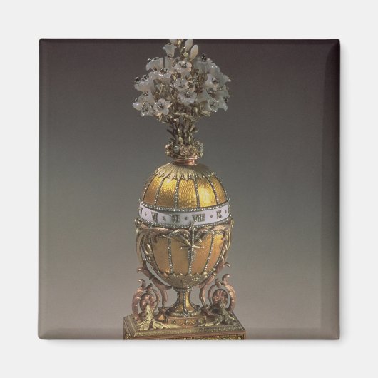 花瓶の型枠の復活祭の卵 マグネット (正面)