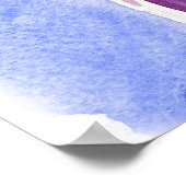 花瓶の水彩キャンバス印刷 ポスター (角)