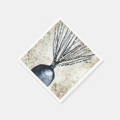 花瓶の水彩柳 スタンダードカクテルナプキン (角)