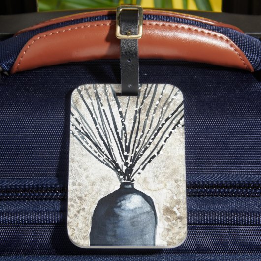 花瓶の水彩柳 ラゲッジタグ (正面インサイチュ2)