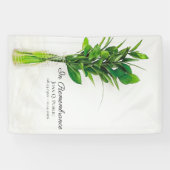 花瓶の緑のお祝い・オブ・ライフ・葬儀 横断幕 (横)