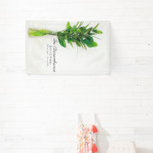 花瓶の緑のお祝い・オブ・ライフ・葬儀 横断幕 (インサイチュ)