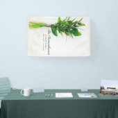 花瓶の緑のお祝い・オブ・ライフ・葬儀 横断幕 (トレードショー)