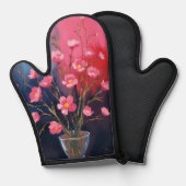 花瓶の美しい花 鍋つかみ (正面/裏面)