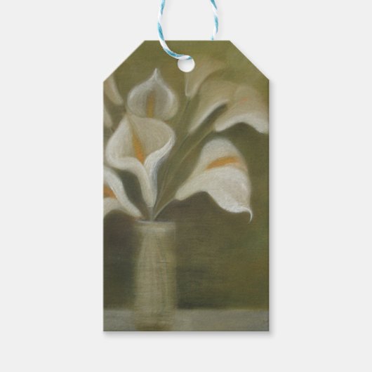 花瓶の花を切り芸術的たCalla ギフトタグ (正面)