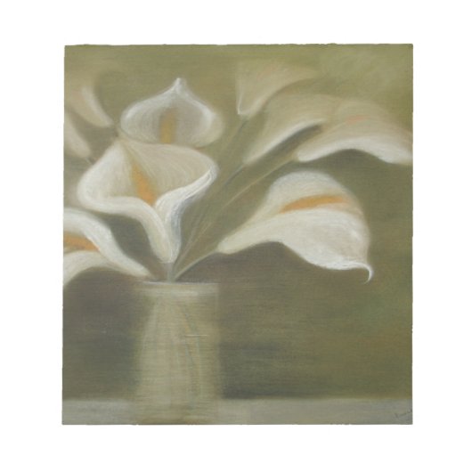 花瓶の花を切り芸術的たCalla ノートパッド (正面)