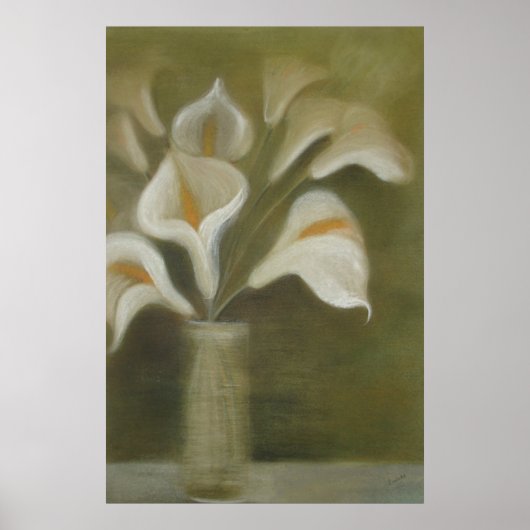 花瓶の花を切り芸術的たCalla ポスター (正面)