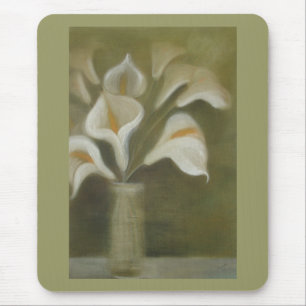 花瓶の花を切り芸術的たCalla マウスパッド