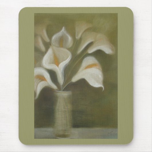 花瓶の花を切り芸術的たCalla マウスパッド (正面)
