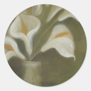 花瓶の花を切り芸術的たCalla ラウンドシール