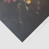 花瓶の花ヴィンテージ油絵のデコパージュ 薄葉紙