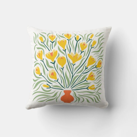 花瓶の花束 クッション (裏面)