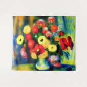 花瓶の花束。 タペストリー (正面(横))