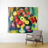 花瓶の花束。 タペストリー (インサイチュ(横))