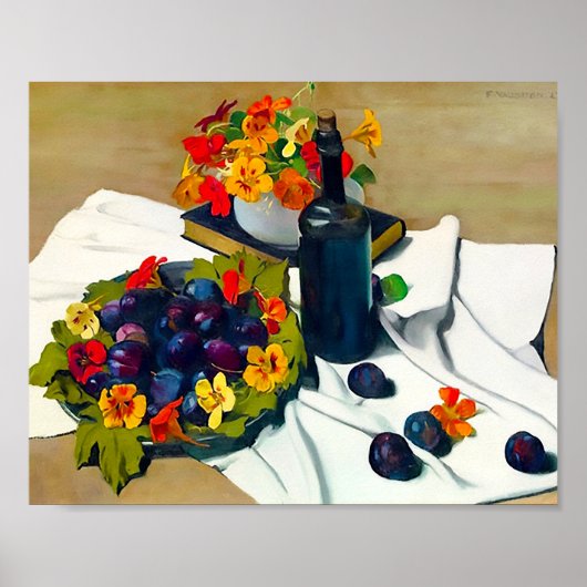 花瓶の花1923 by Felix Vallotton ポスター (正面)