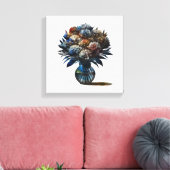 花瓶の花 キャンバスプリント (インサイチュ (リビング))