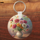 花瓶の花 キーホルダー (正面)