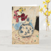 花瓶の花 | タデウスマコフスキー カード (黄色い花)