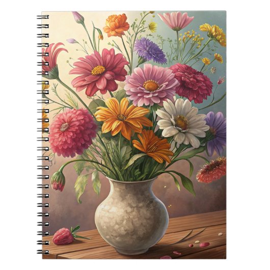 花瓶の花 ノートブック (正面)