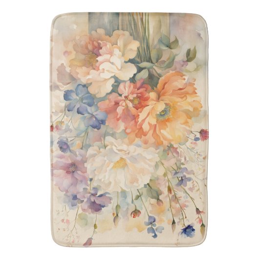 花瓶の花 バスマット (正面縦)