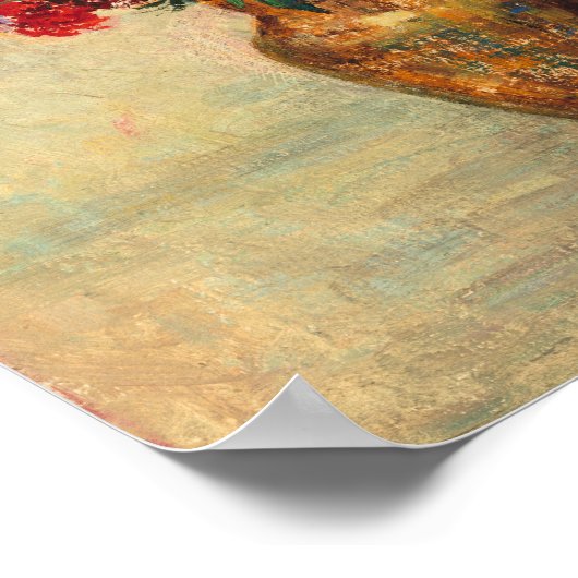 花瓶の花 ポスター (角)