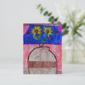 花瓶の花 ポストカード (スタンド正面)