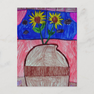 花瓶の花 ポストカード