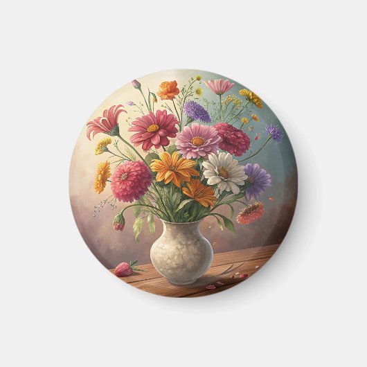 花瓶の花 マグネット (正面)